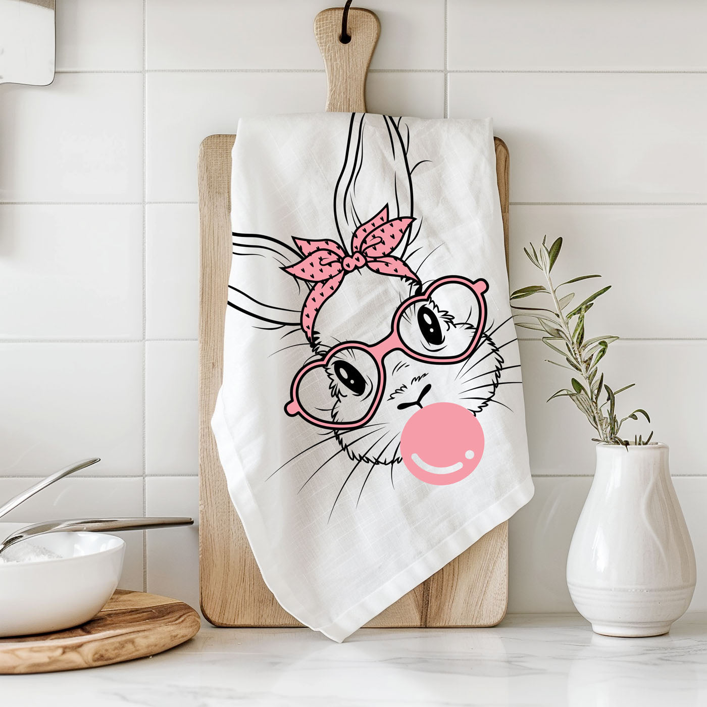 Bubblegum Bunny Towel