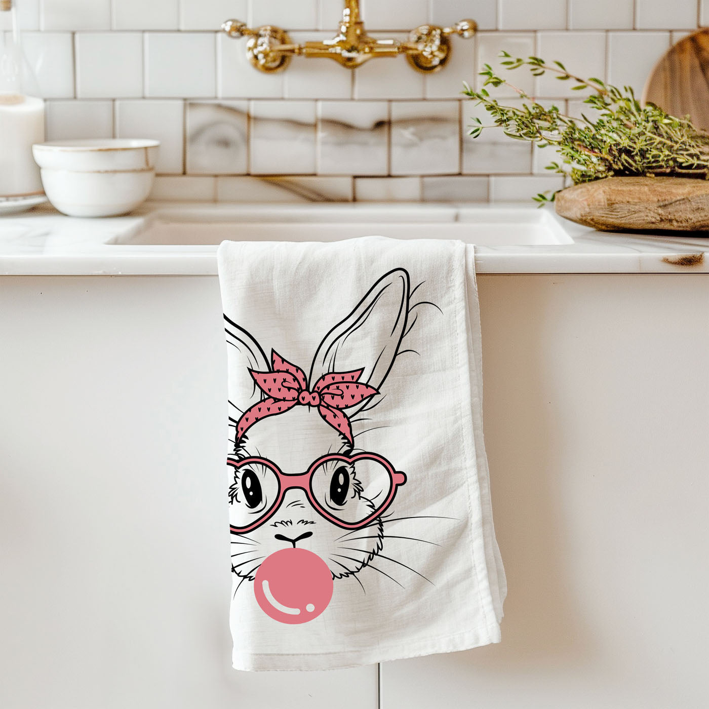 Bubblegum Bunny Towel