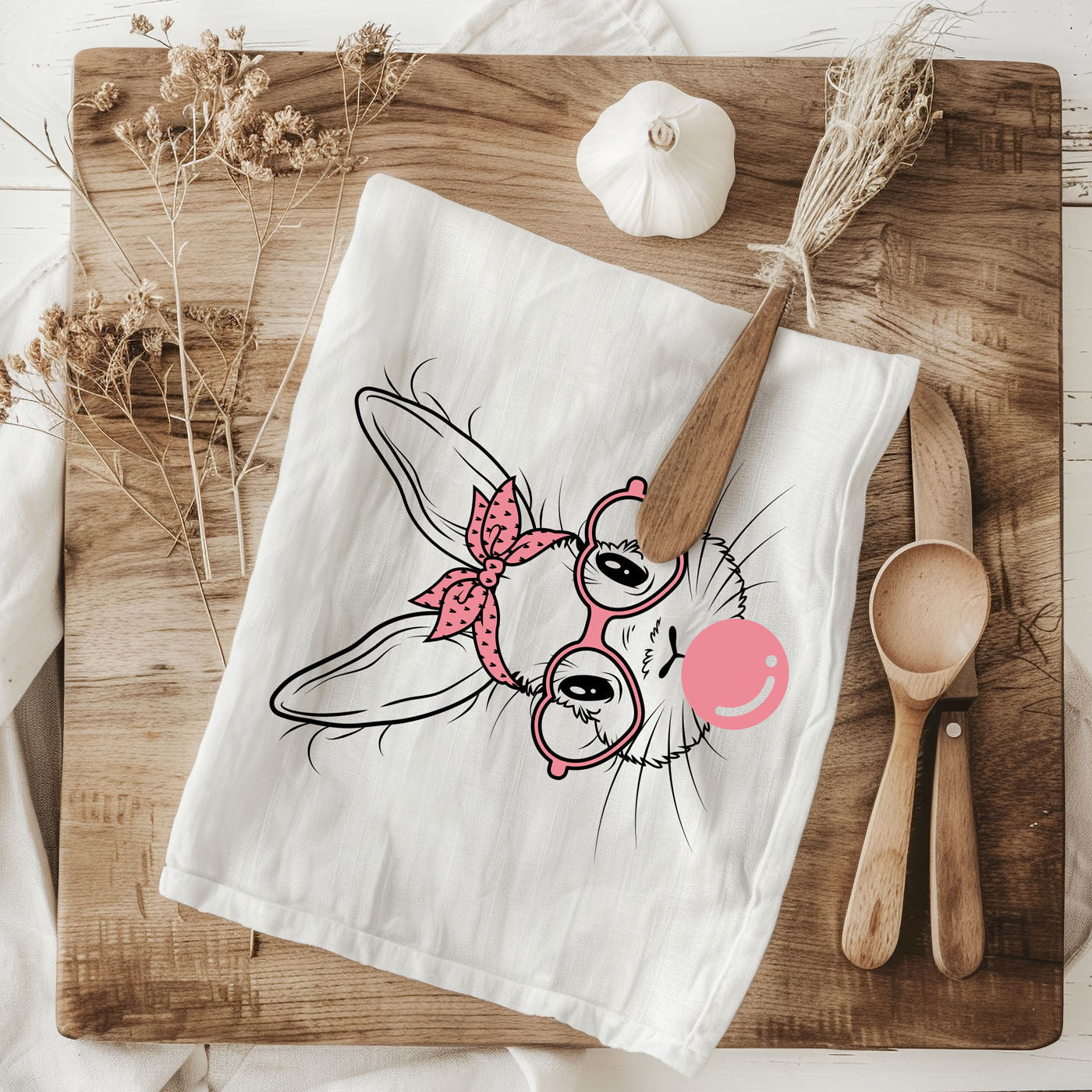 Bubblegum Bunny Towel