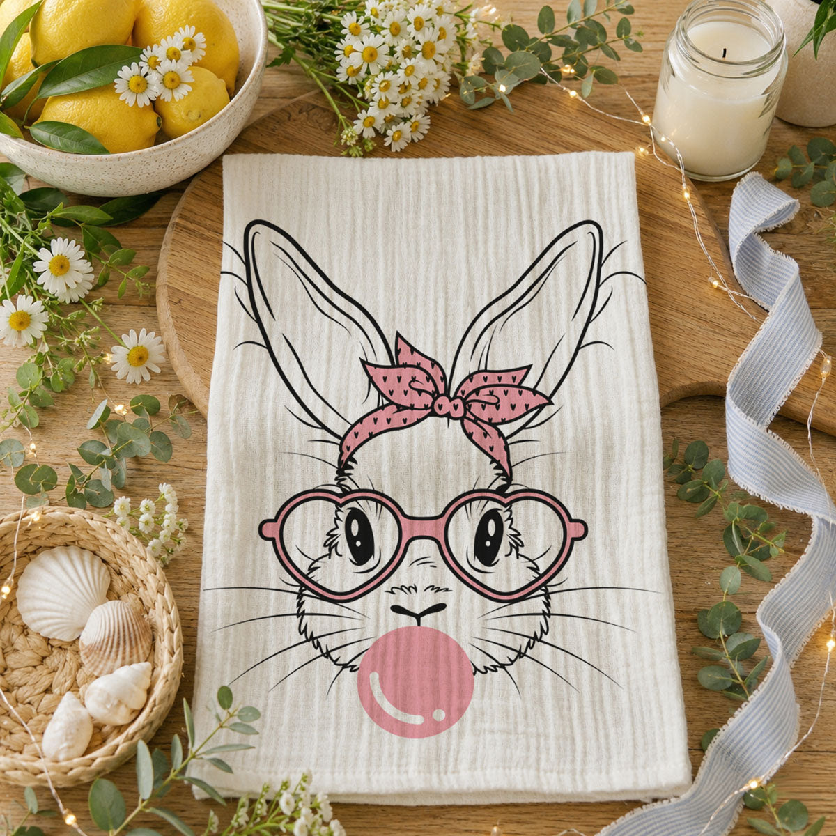 Bubblegum Bunny Towel