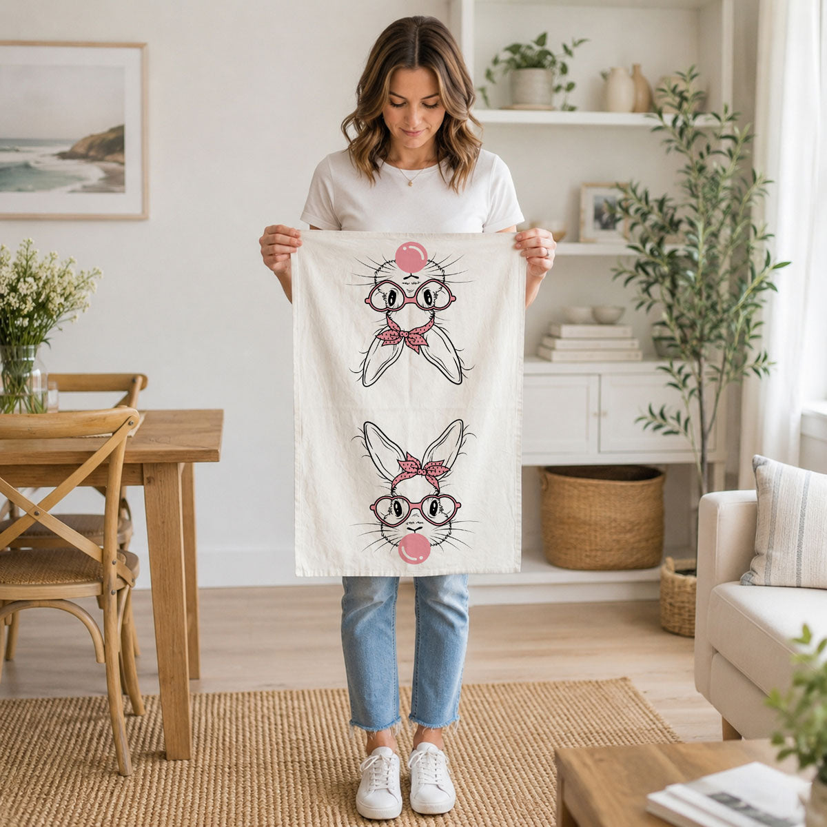Bubblegum Bunny Towel