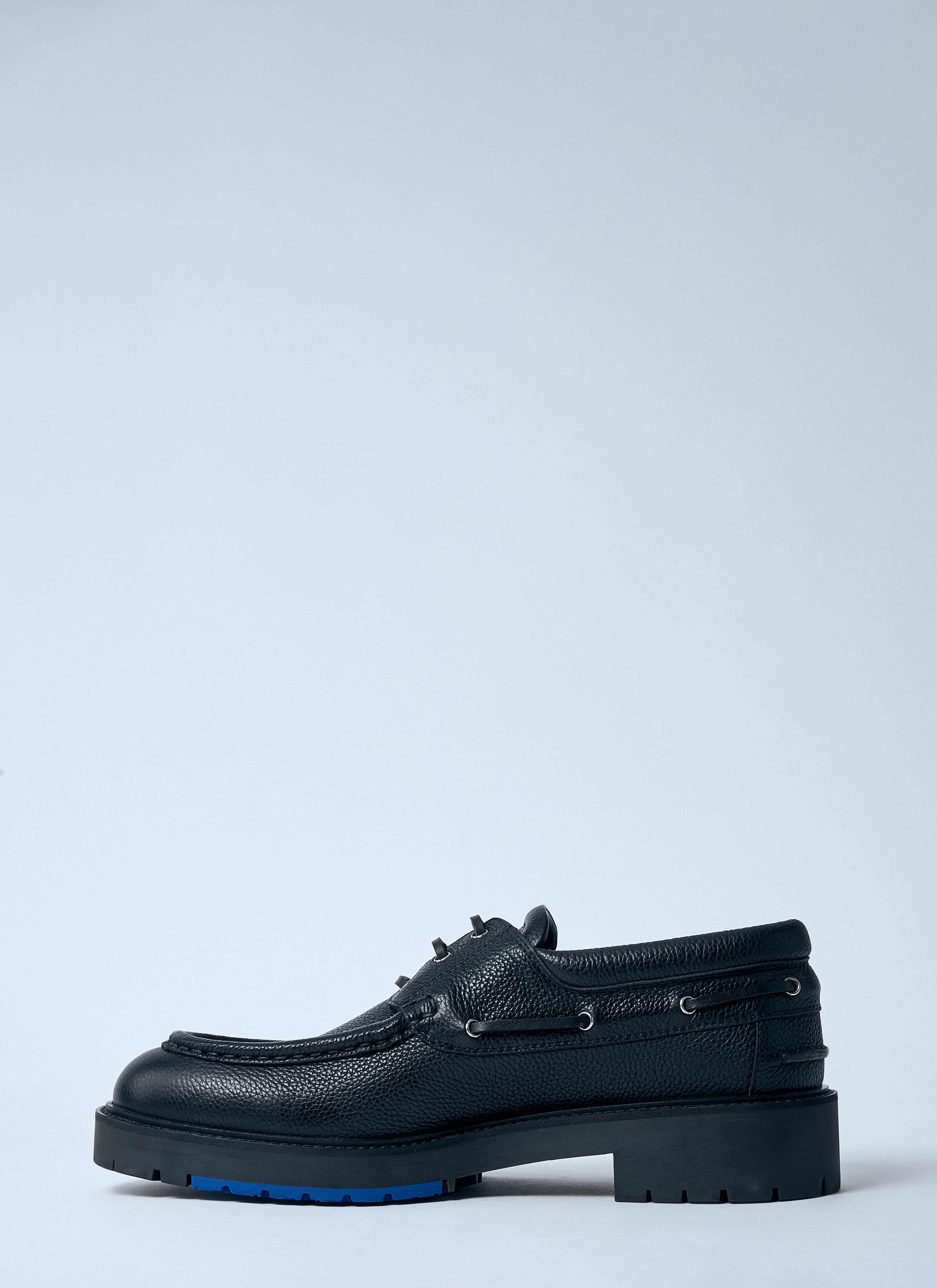 Burberry Men Leather Raft Boat Shoes