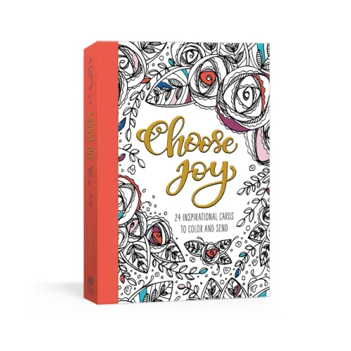Choose Joy Postcard Book: 24 Inspirational Cards to Color and Send - Paperback