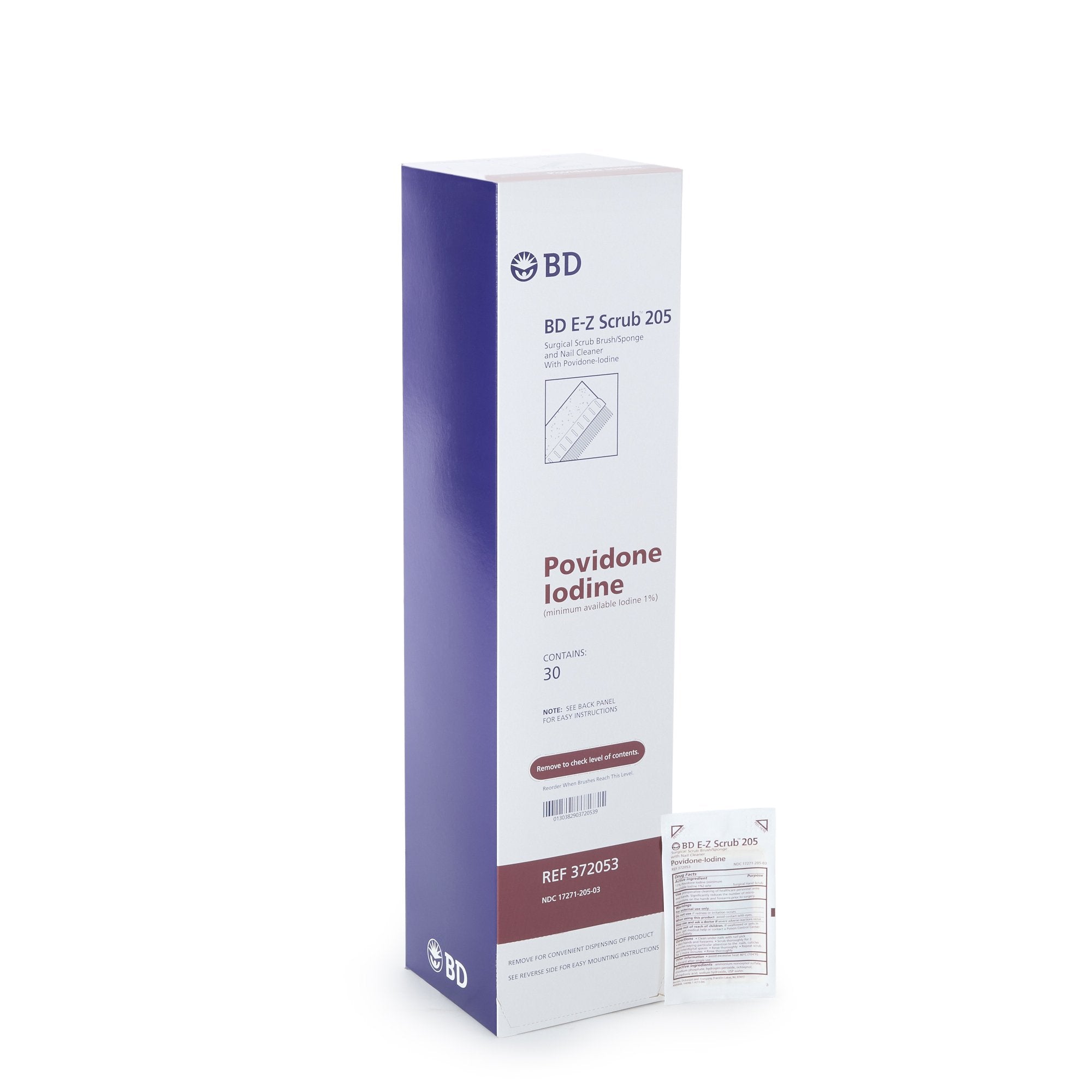 E-Z Scrub™ Povidone Iodine Impregnated Brush, Brown 372053