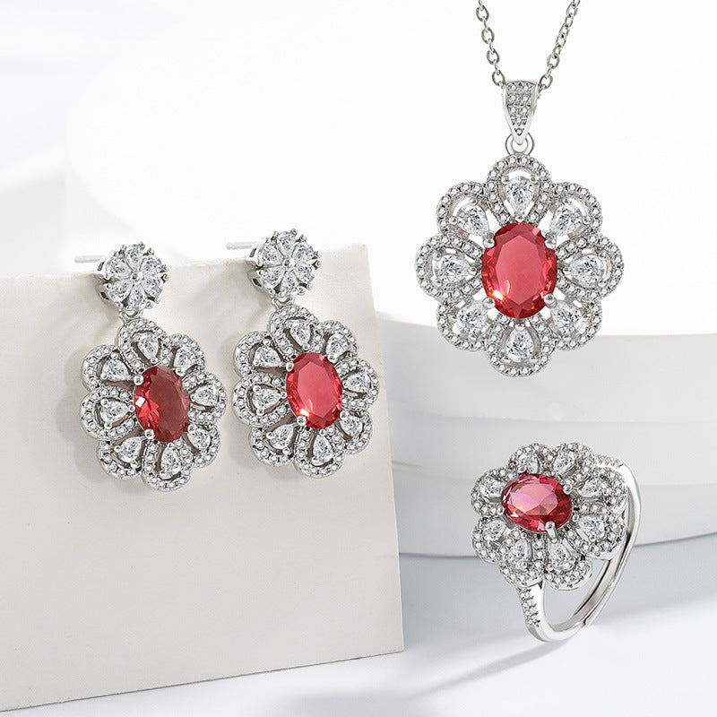 Bride Jewelry Earrings Necklace Jewelry Suit