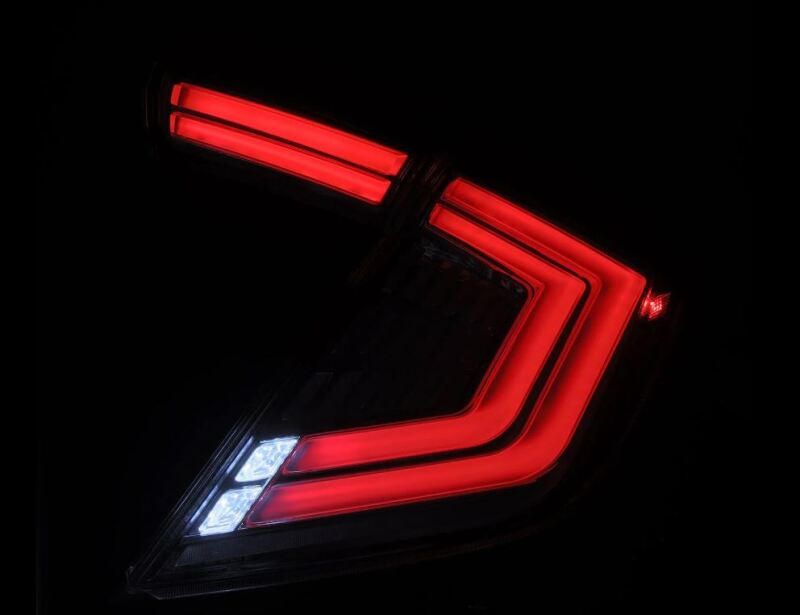 AlphaRex 16-21 Honda Civic Hatchback / Type-R FK8 Nova-Series LED Tail Lights (Pair) - Clear 676030 *Discontinued