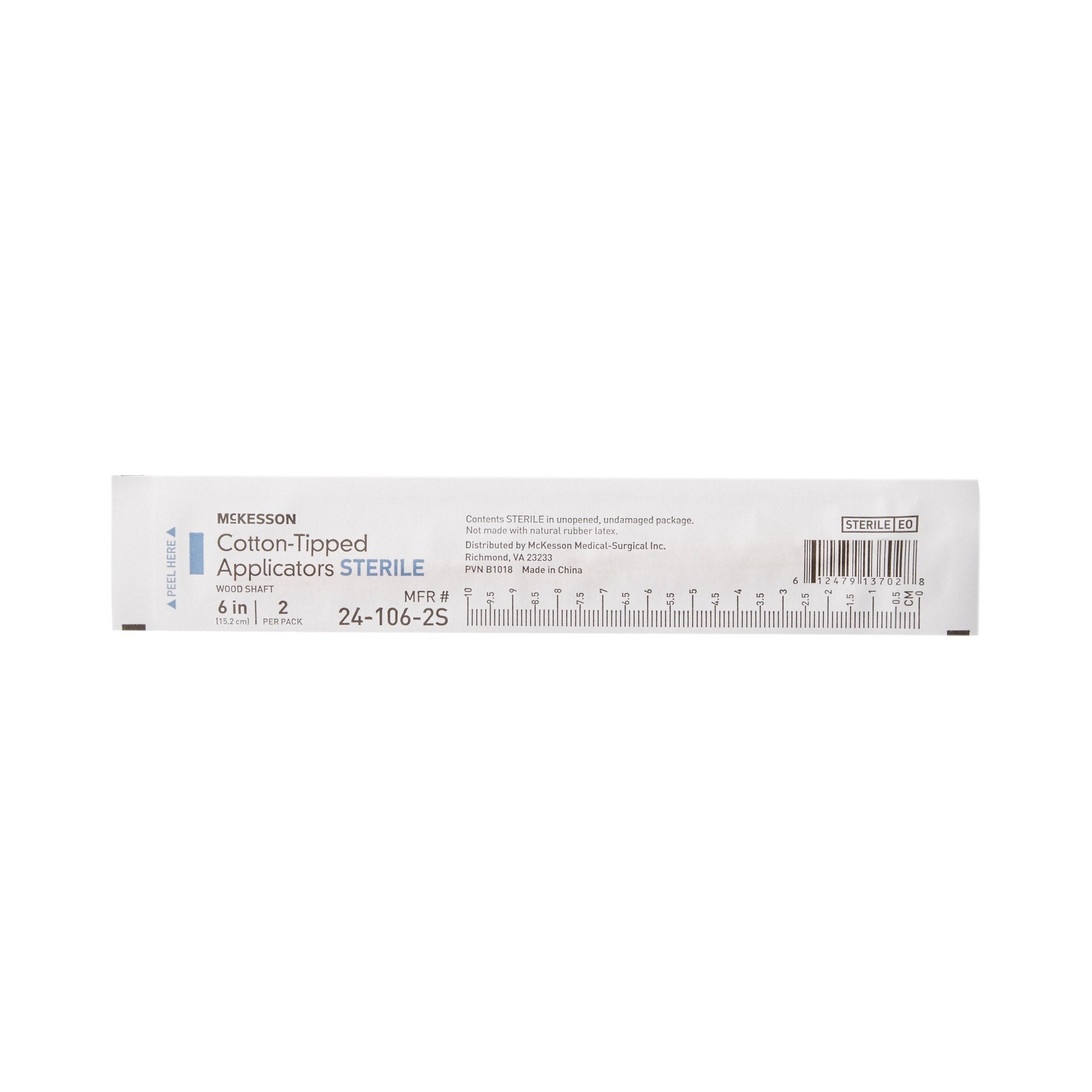 McKesson Cotton Tip Wood Shaft Swabsticks, 6-Inch Length 24-106-2S