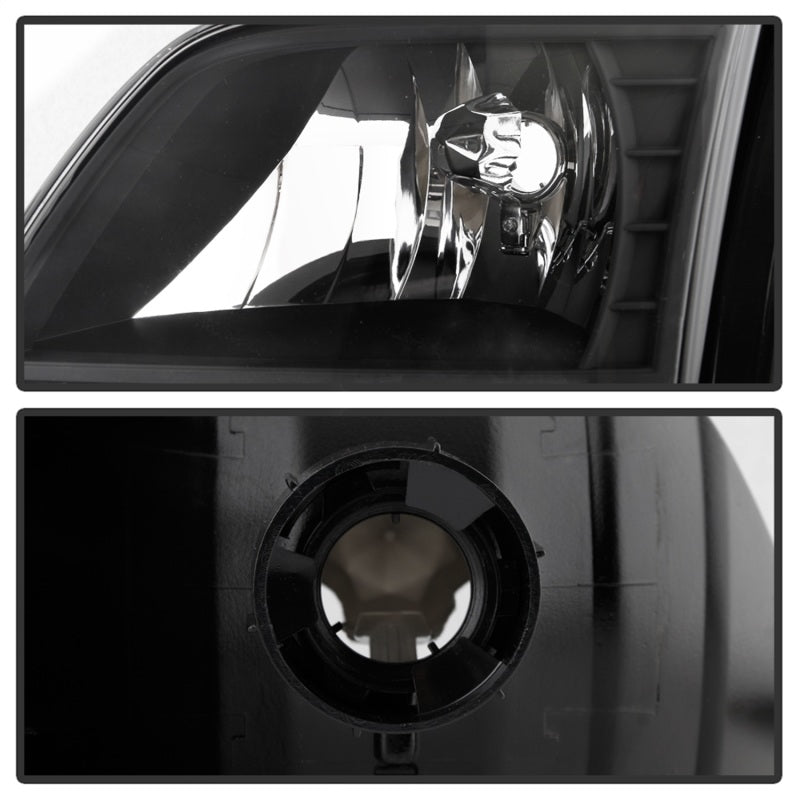 SPYDER Xtune Ford F150 97-03 Crystal Headlights w/ Clear LED Corners Black HD-ON-FF15097-LED-SET-BK 5014184