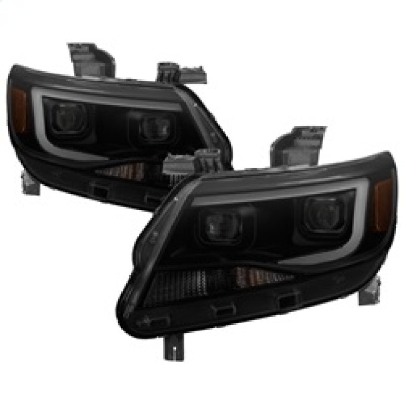 SPYDER xTune Chevy Colorado 15-17 HalogenOnly Projector Headlights - Black Smoked PRO-JH-CCO04-LBDRL-BSM 9039300