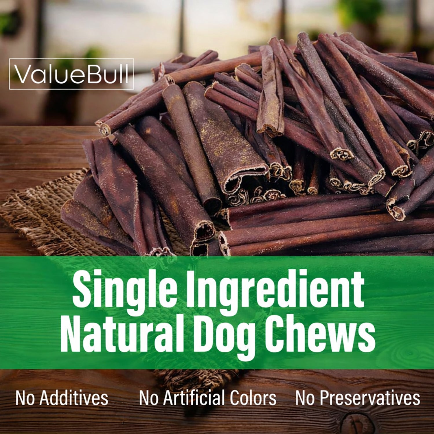 ValueBull Collagen Sticks for Dogs, Varied Shape & Size Chews, Natural Long-Lasting Dog Treats, 2 Pound