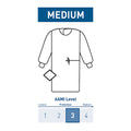 McKesson Nonreinforced Surgical Gown with Towel, Medium, Blue 183-I90-7010-S1