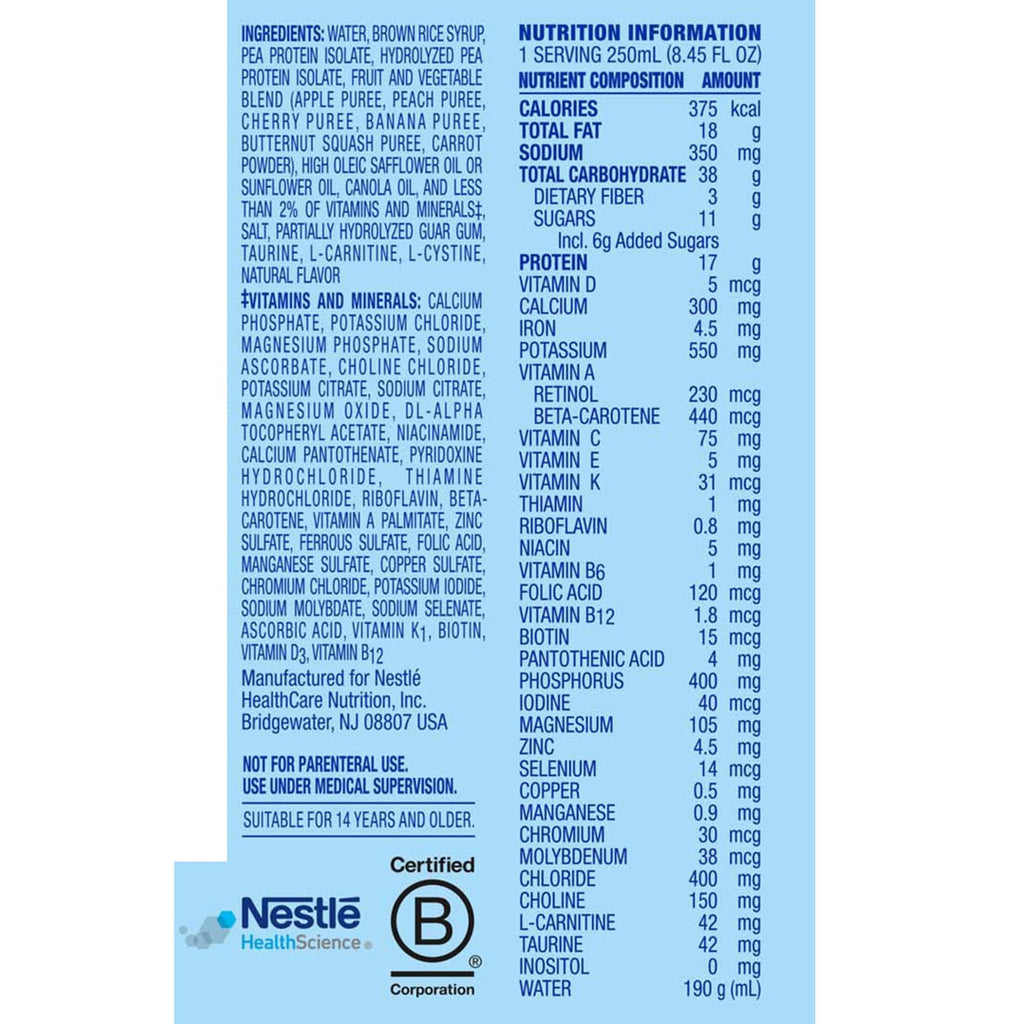 Compleat® 1.5 Original Plant-Based Tube Feeding Formula, Fruit Medley, 250 mL 00043900913933
