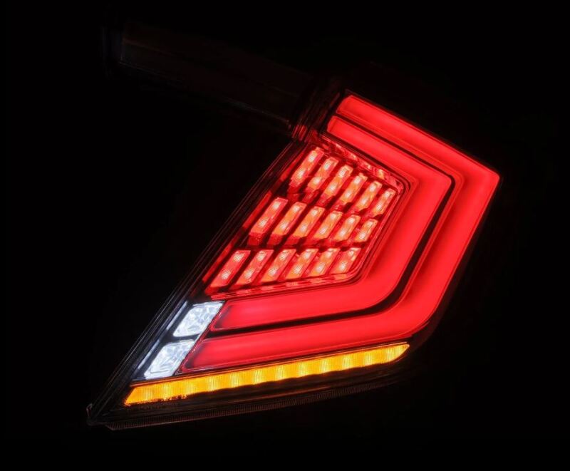AlphaRex 16-21 Honda Civic Hatchback / Type-R FK8 Nova-Series LED Tail Lights (Pair) - Clear 676030 *Discontinued