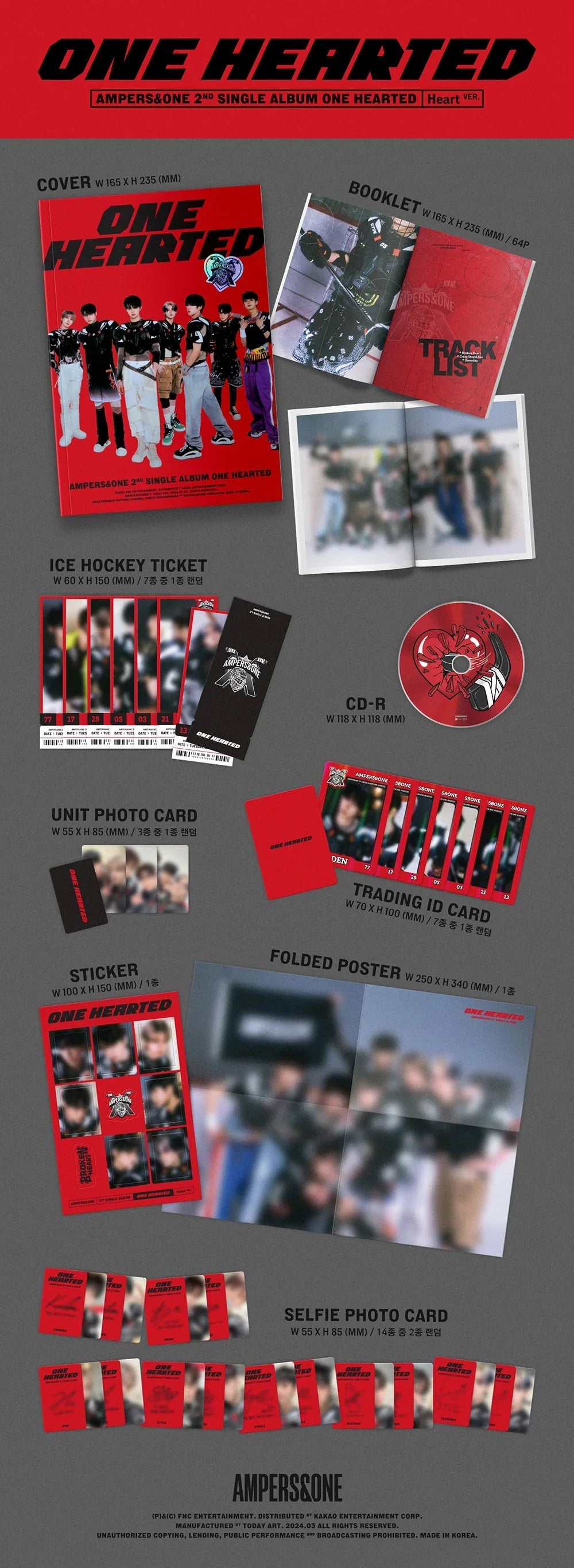 Ampers&One 2nd Single Album - One Hearted