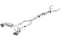 Borla 16-17 Chevy Camaro 6.2L 4in Dual Carbon Fiber Tips Dual Split Exit ATAK Catback Exhaust 140688CF