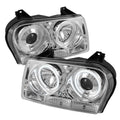 SPYDER Chrysler 300 05-08 Projector Headlights CCFL Halo LED Chrm (Not Included) PRO-YD-C305-CCFL-C 5009173