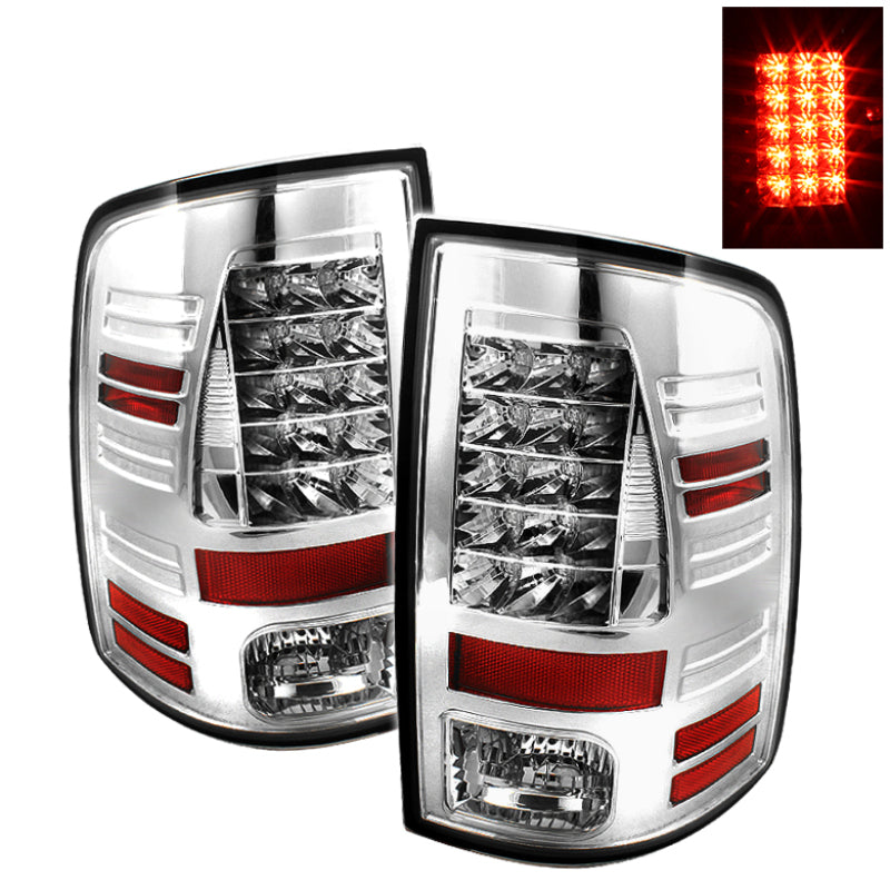 SPYDER Dodge Ram 1500 09-14 10-14 LED Tail Lights Incandescent only - Chrm ALT-YD-DRAM09-LED-C 5017550