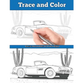 Trace and Color: Classic Automobiles: Adult Activity Book - Paperback