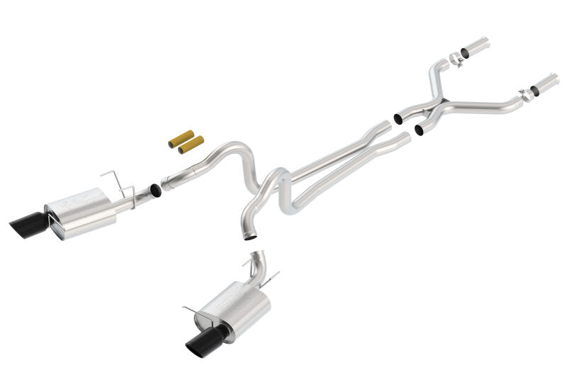 Borla 2011-2012 Mustang GT 5.0L Black Chrome 4.5in Rd Tip ATAK Catback Exhaust 140372BC