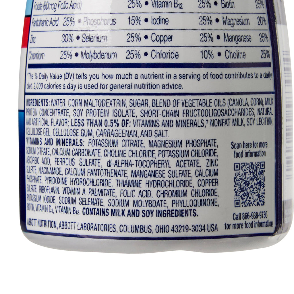Ensure® Plus Therapeutic Nutrition, Vanilla, 8-ounce bottle 58303