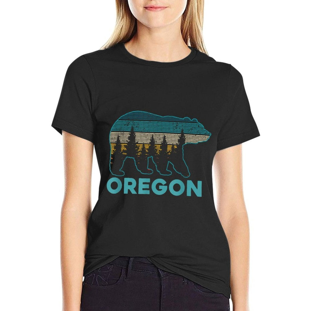 Oregon USA Grizzly Bear Souvenir  Lightweight T-Shirt