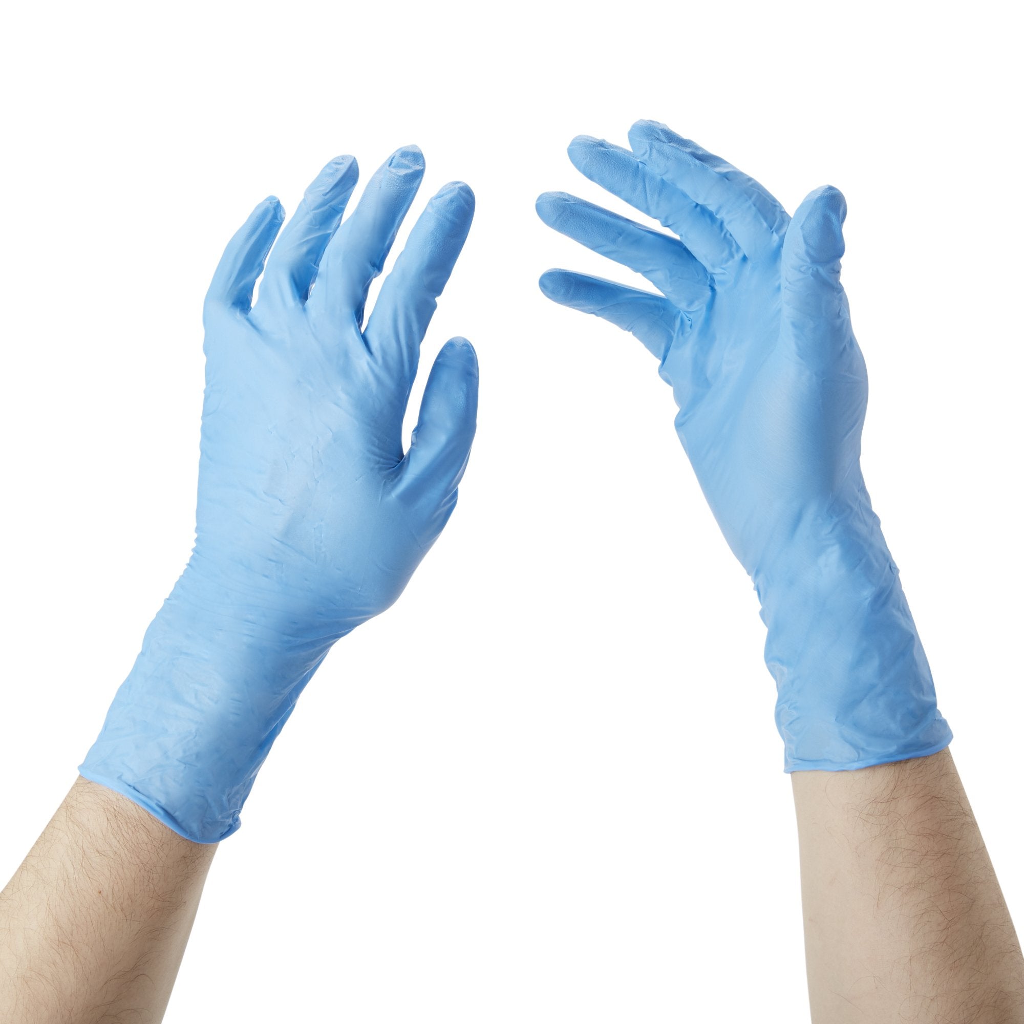 McKesson Confiderm® 6.5CX Nitrile Extended Cuff Length Exam Glove, Large, Blue 14-678C