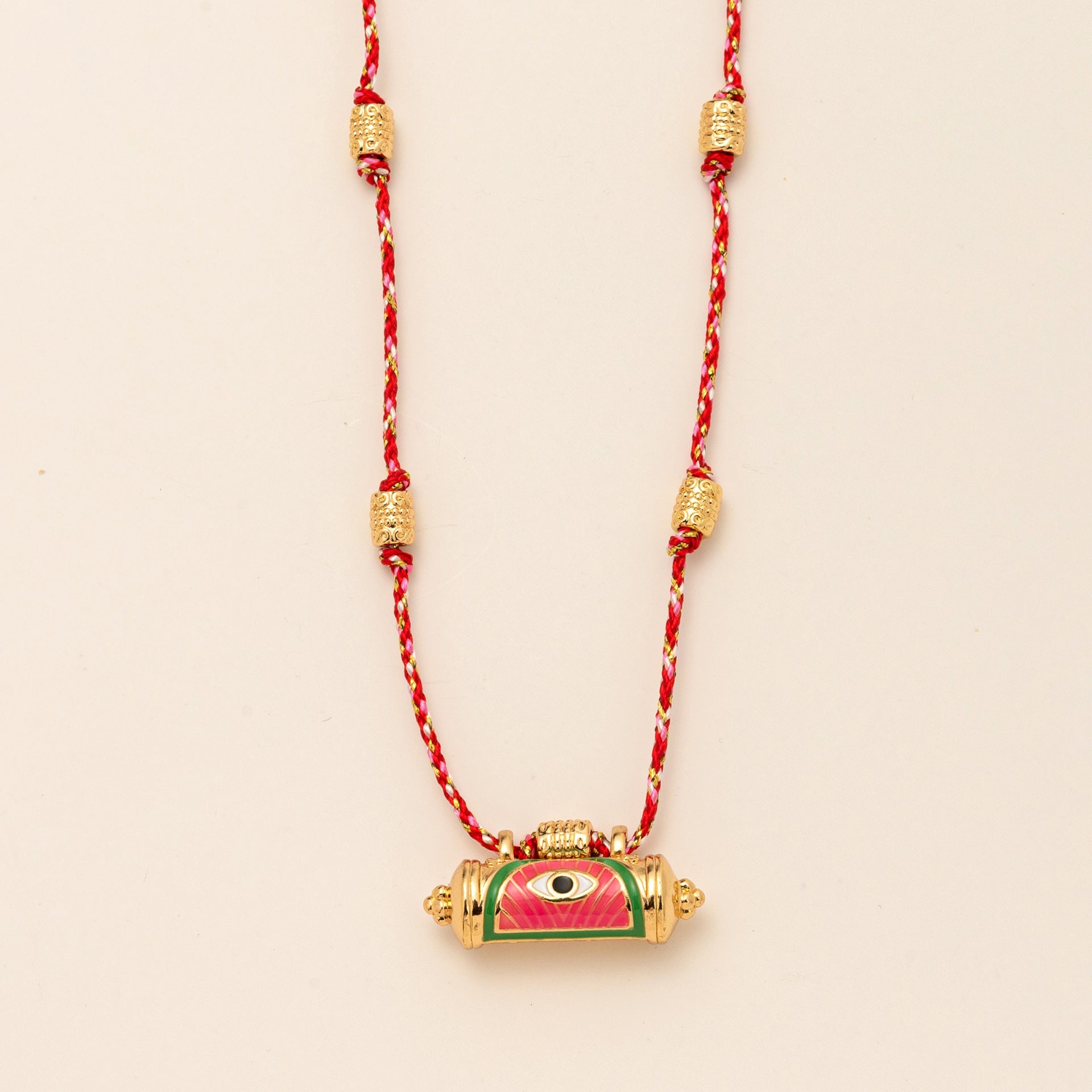 Evil Eye Kaleidoscope Necklace Clavicle Chain