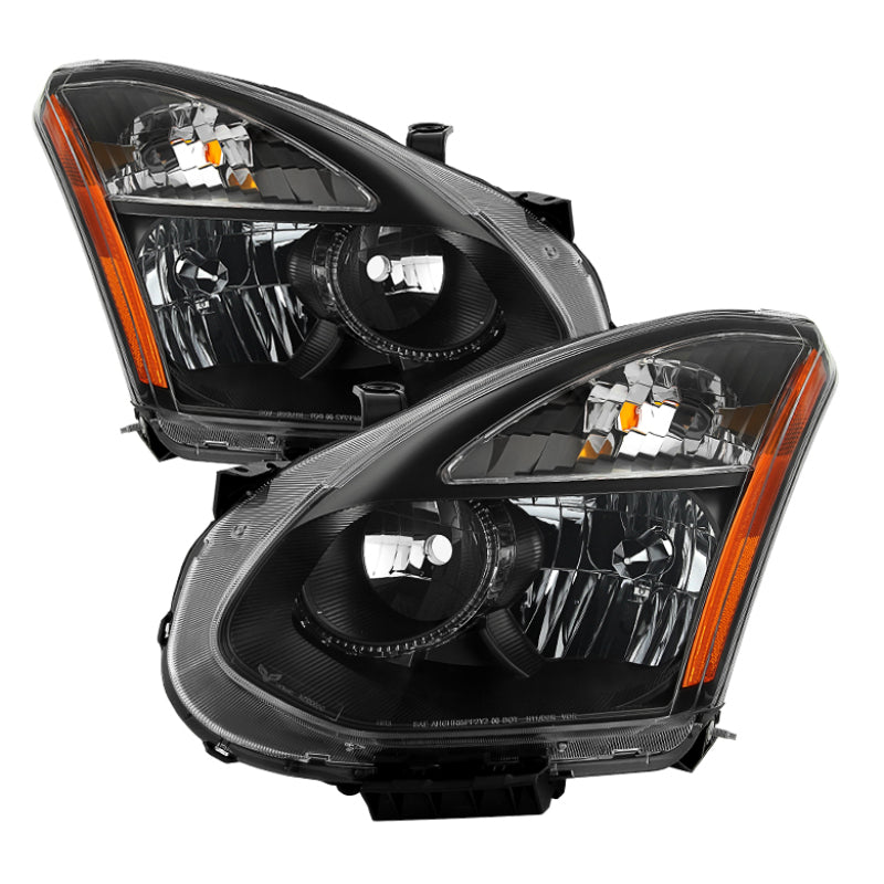 SPYDER xTune Nissan Rogue 08-14 Halogen Model Only OEM Style Headlights-Black HD-JH-NROG08-AM-BK 9035548