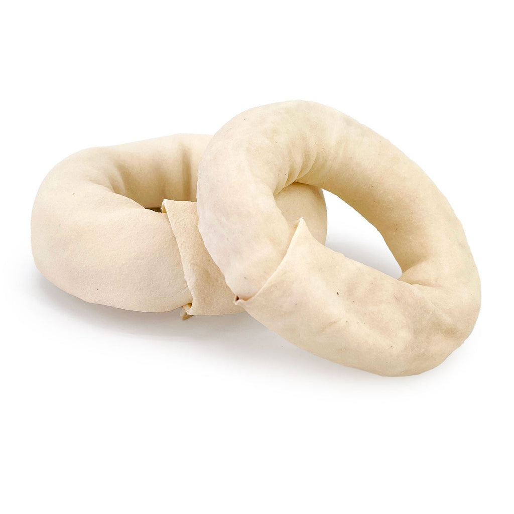 ValueBull USA Beef Rawhide Donut Rings, Premium Thick Cut, 10 Count