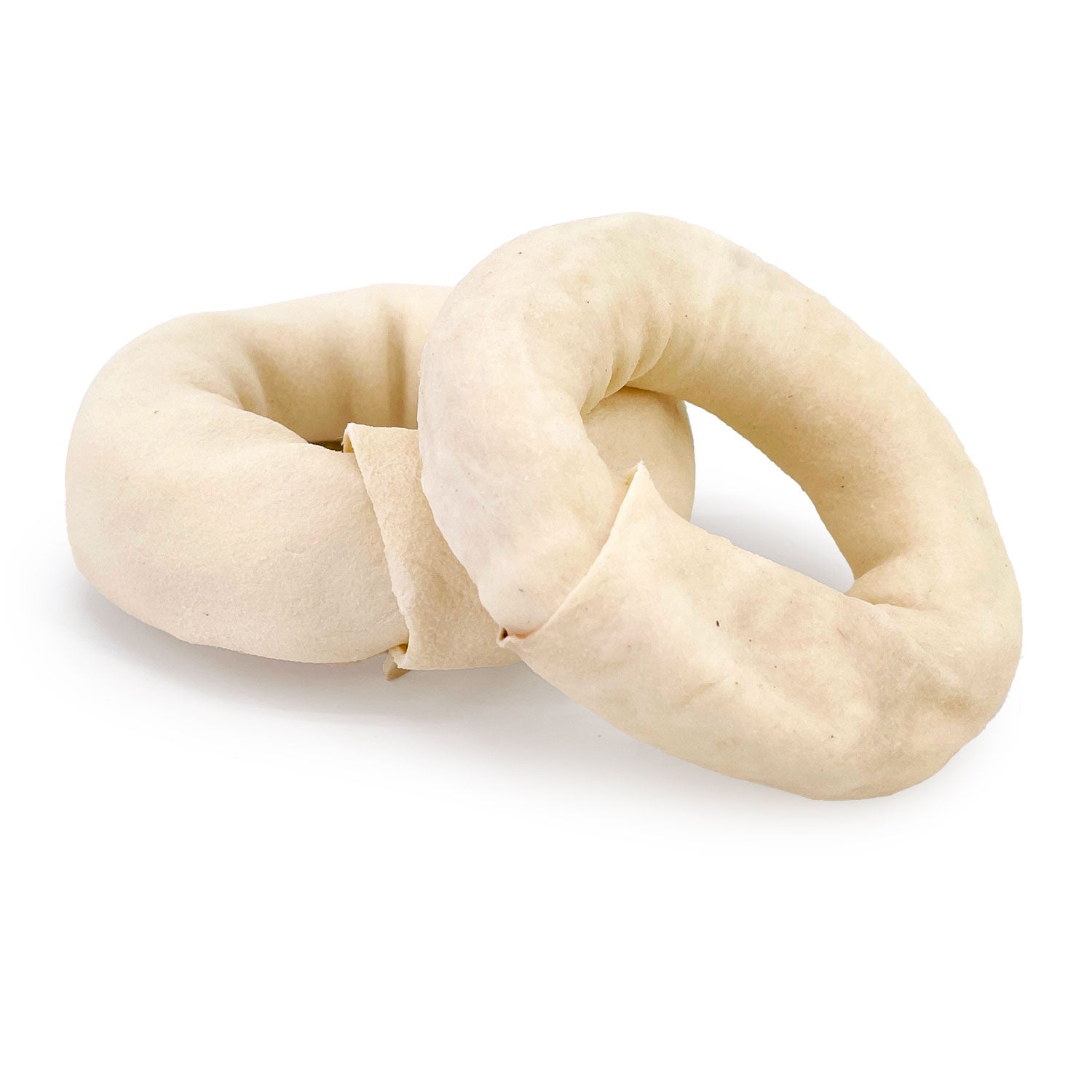 ValueBull USA Beef Rawhide Donut Rings, Premium Thick Cut, 10 Count