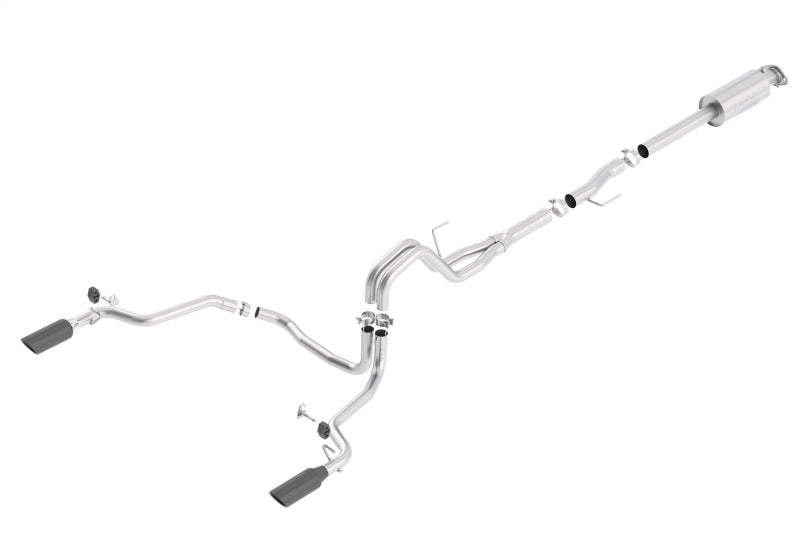 Borla 15-16 Ford F150 3.5L EcoBoost Ext. Cab Black Chrome CB Exht ATAK Single Split Rear Exit 140616BC