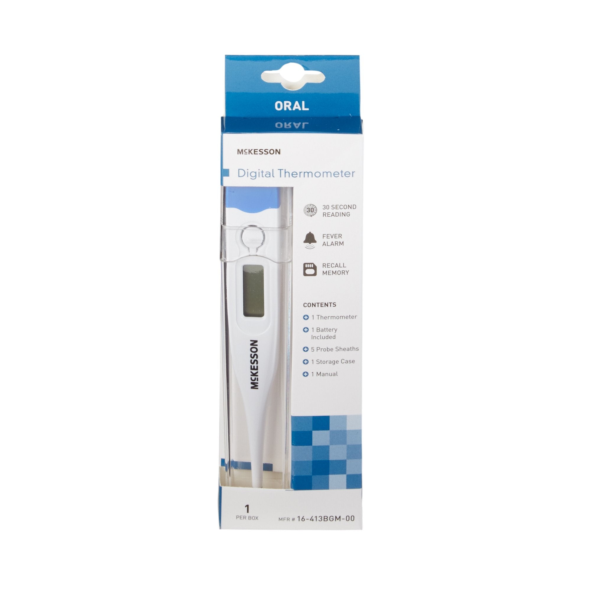 McKesson entrust™ Digital Oral Thermometer 16-413BGM-00