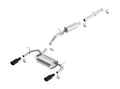 Borla 12-16 Jeep Wrangler 3.6 L AT/MT 4WD 2DR S SQ RL AC SR 2.5in,in2 Tip 3.5in SQX8in Black Chrome 140460BC