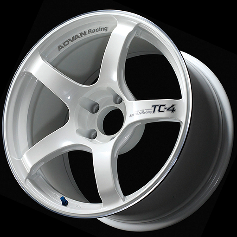 Advan TC4 16x7.0 / +35 Offset / 5x98 / 58mm Bore / Racing White Metallic and Ring YAD6E35TWMR