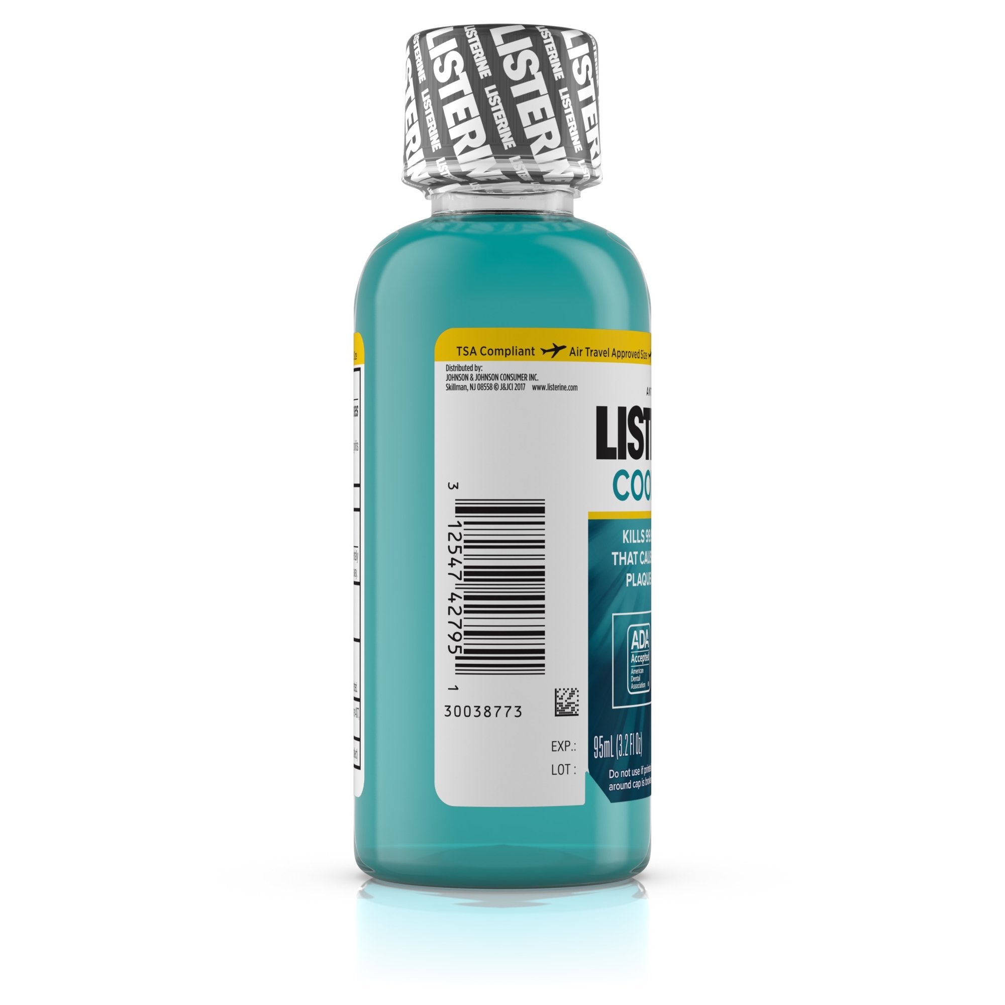 Listerine® Cool Mint® Antiseptic Mouthwash, 3.2 oz. Bottle 524279500