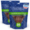 ValueBull USA Collagen Sticks for Dogs, 6 Inch Medium Chews, Natural Long-Lasting Dog Treats, 50 Count
