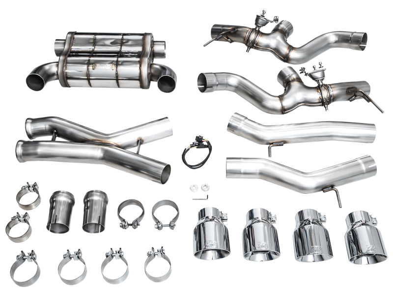 AWE Tuning 23-24 BMW G87 M2 SwitchPath Edition Exhaust - Chrome Silver Tips 3025-42487