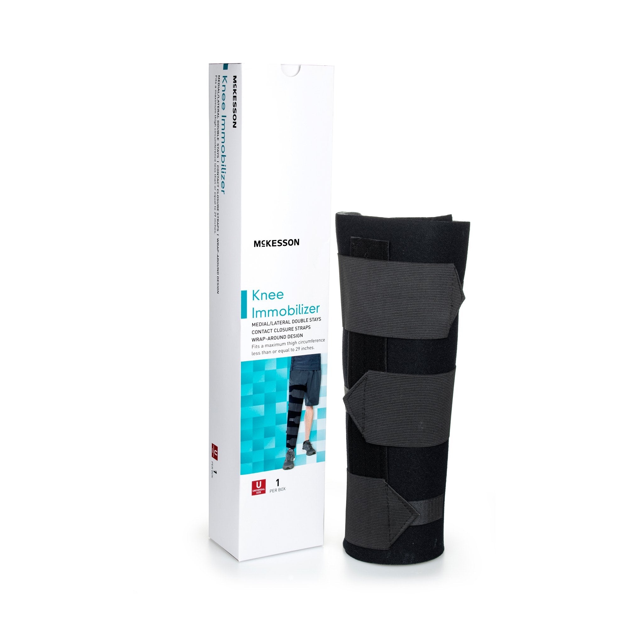 McKesson Knee Immobilizer, 14-Inch Length, One Size Fits Most 155-79-96014