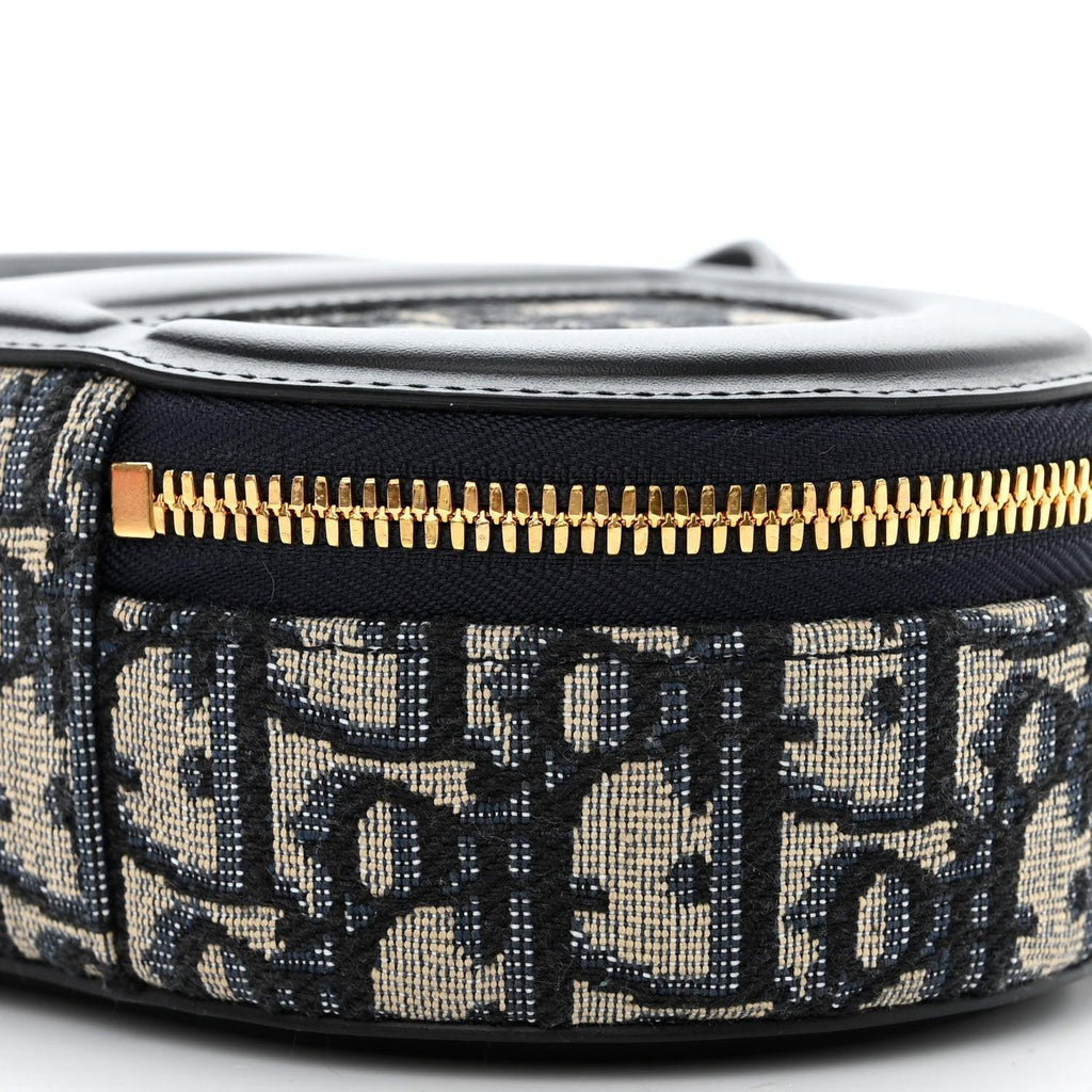 Christian Dior Signature Oval Camera Bag Calfskin with Embossed CD Signature