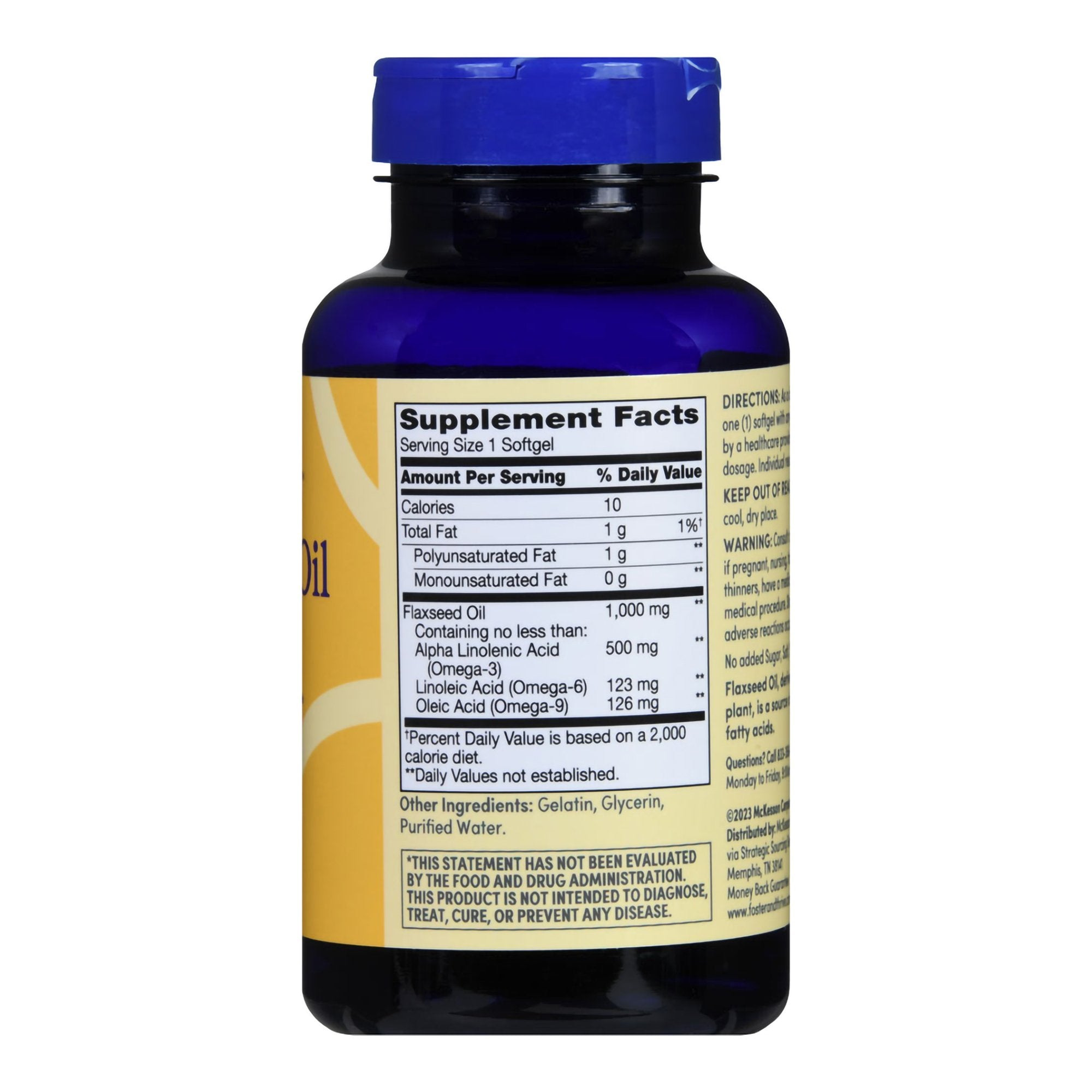 Foster & Thrive™ Flaxseed Oil 1000 mg Softgels 01093995743