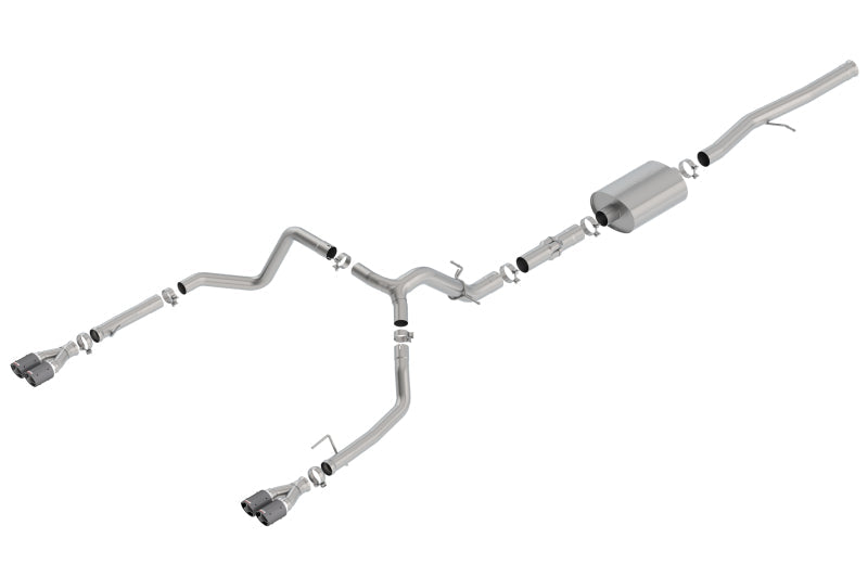 Borla 19 Chevrolet Silverado/GMC Sierra 1500 6.2L SS ATAK Catback Exhaust - Carbon Fiber Tips 140776CF