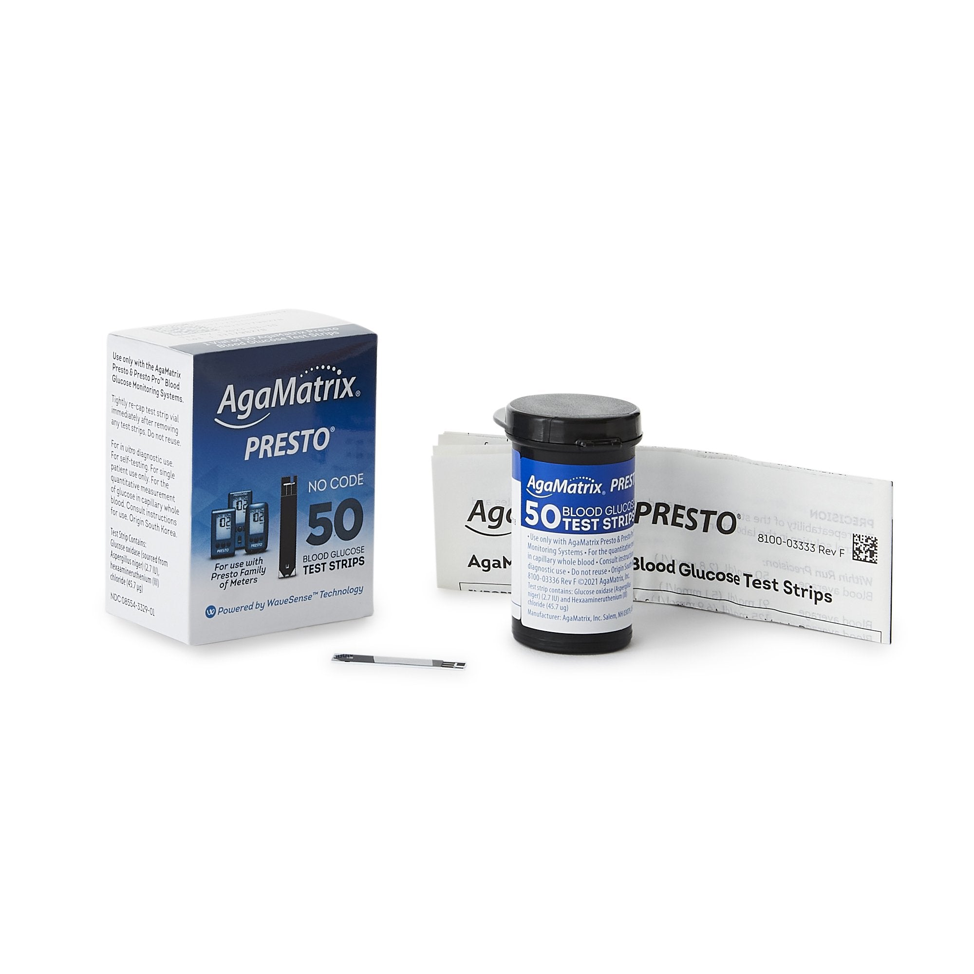Wavesense® Presto® Blood Glucose Test Strips 8000-03329