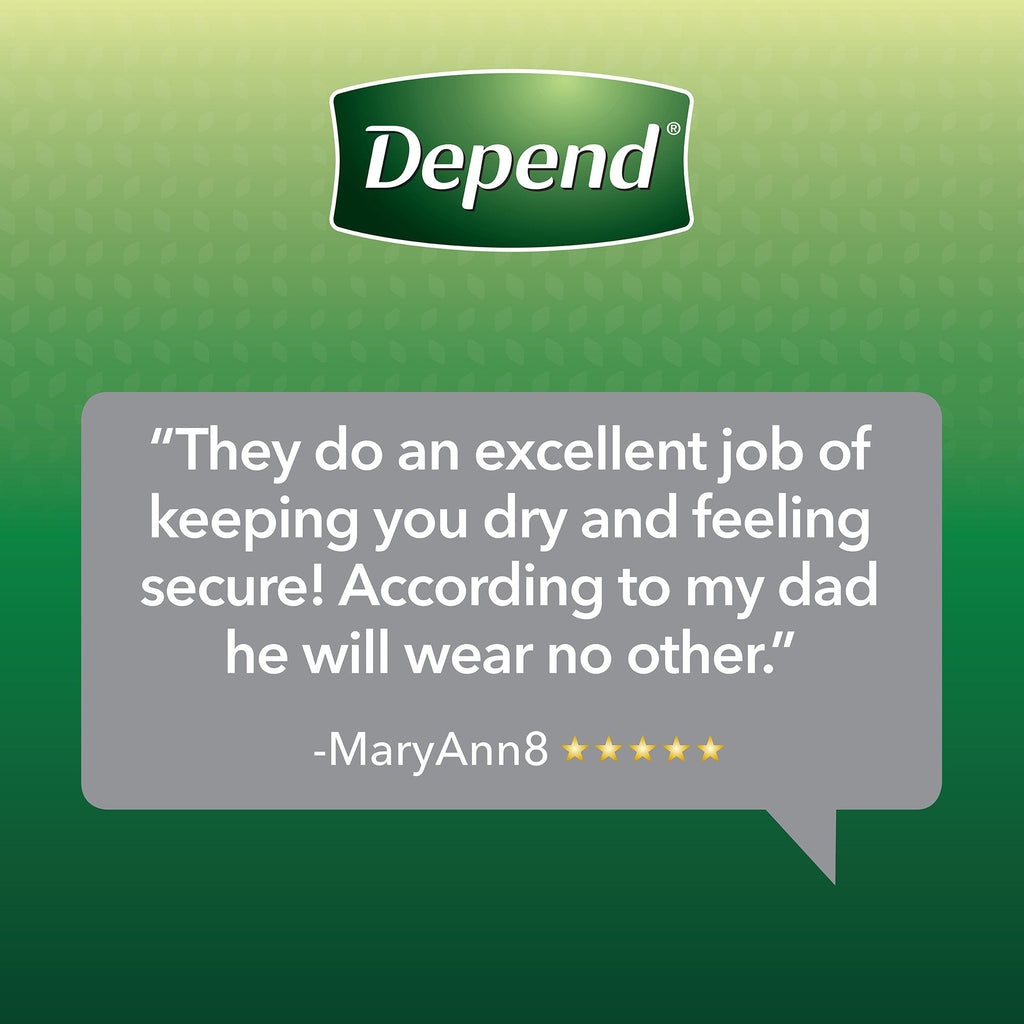 Depend® Fresh Protection™ Men's Maximum Absorbency Underwear, Small/Medium 43616