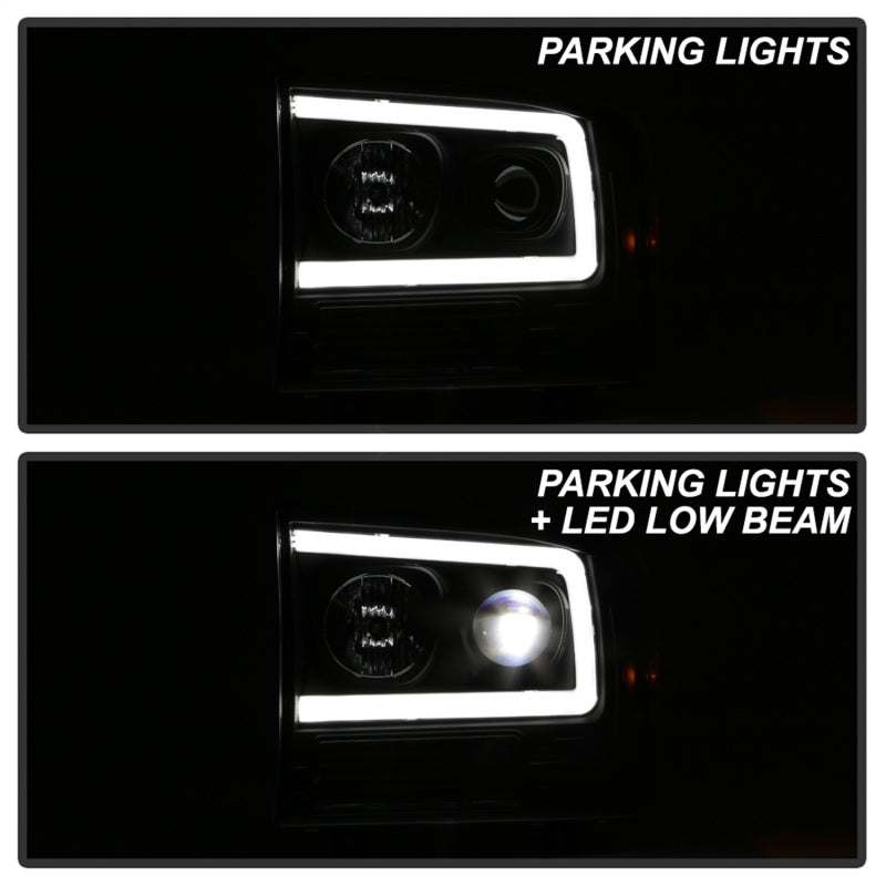 SPYDER Ford F-250 99-04/Excursion 00-04 1 Piece LED Headlights - Black PRO-YD-FF25099V2PL-BK 5088062