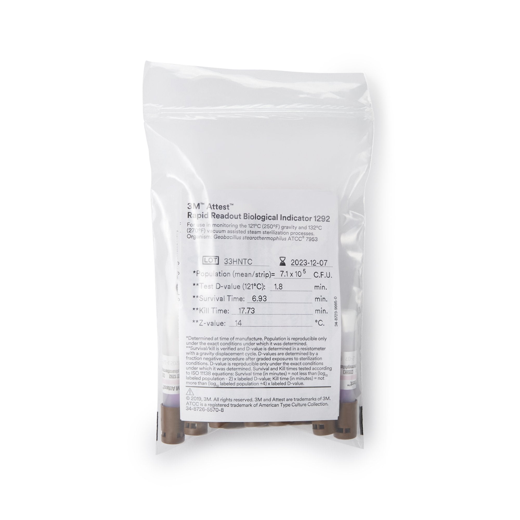 3M™ Attest™ Rapid 5 Steam-Plus Sterilization Biological Indicator Pack 41382