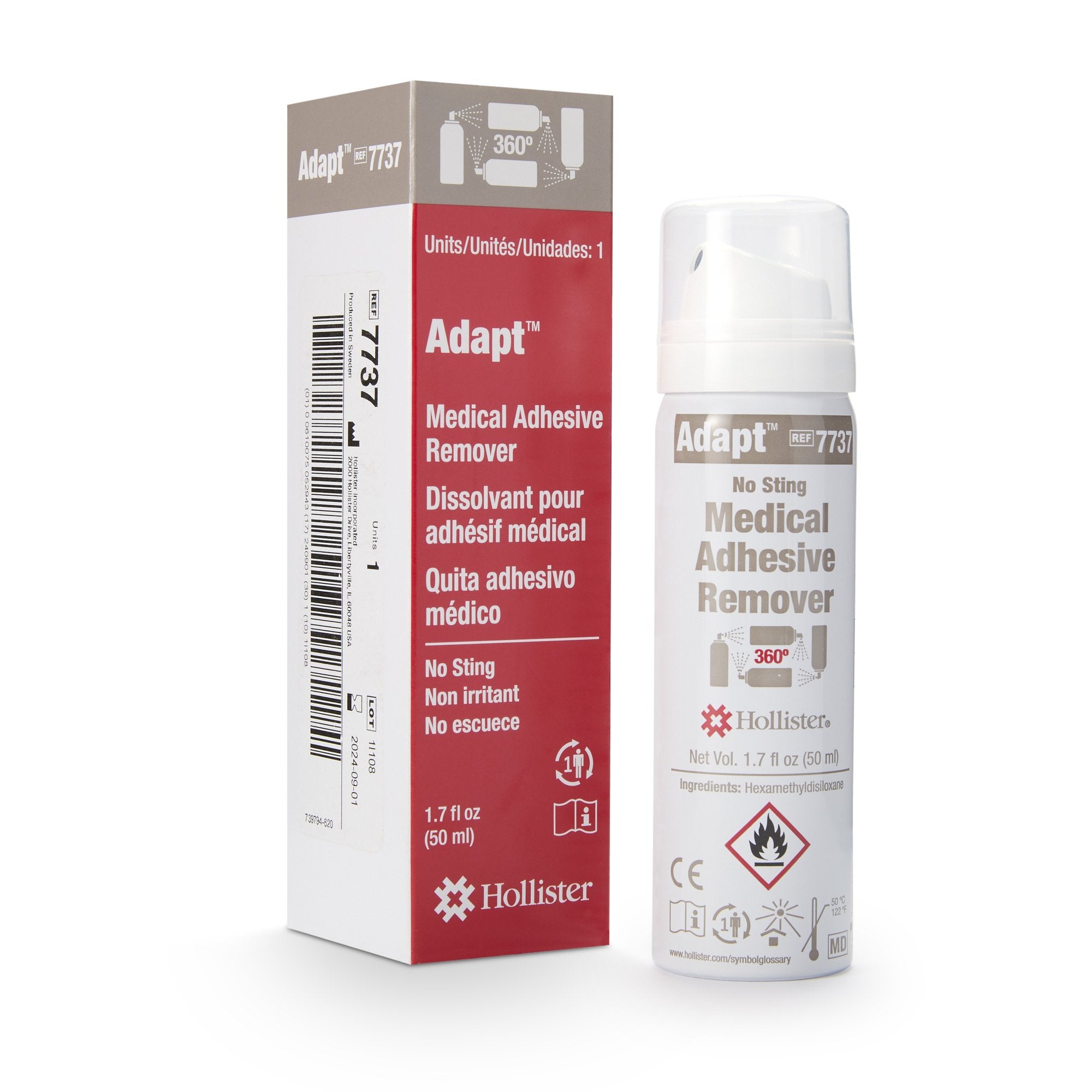 Adapt Adhesive Remover, 1.7 ounce spray can 7737