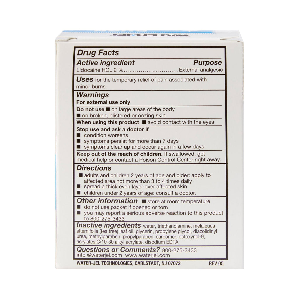 Water Jel® Burn Jel® Lidocaine Burn Relief 600U-1.00.000