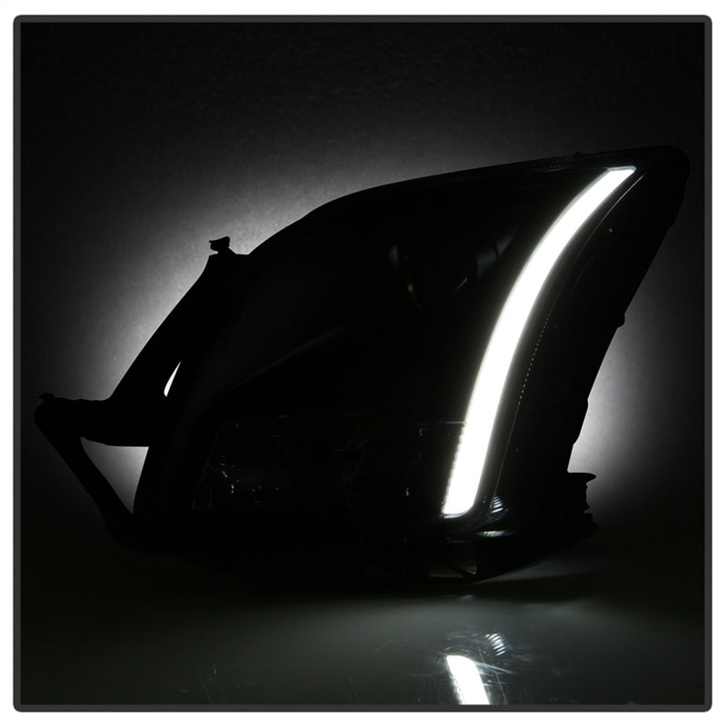 SPYDER xTune 06-09 Ford Fusion Light Bar DRL Projector Headlights - Black (PRO-JH-FFU06-LB-BK) 9042119
