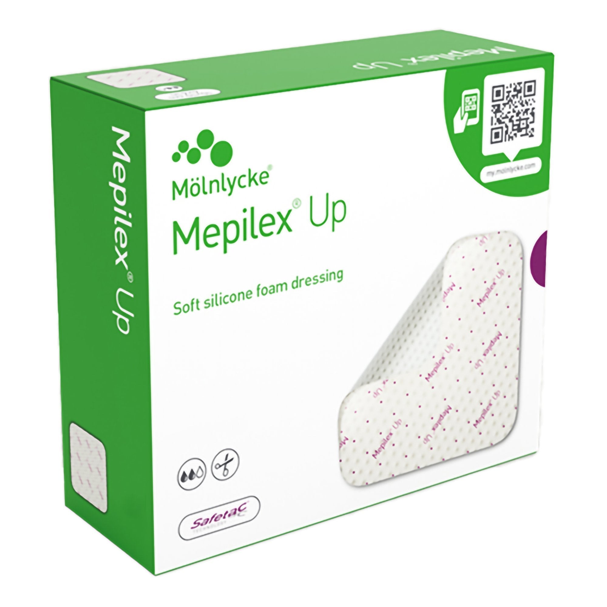 Mepilex® Up Foam Dressing, 10 x 10 Centimeter 212199