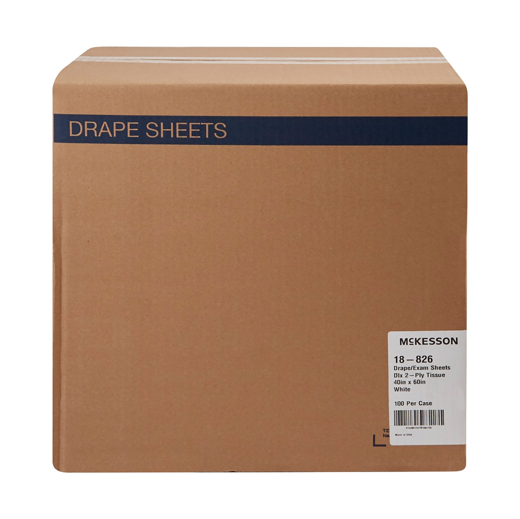 McKesson Nonsterile Physical Exam Drape, 40 x 60 Inch 18-826